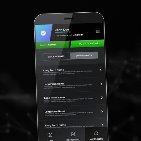 The Beacon mobile app, shown on a phone screen.
